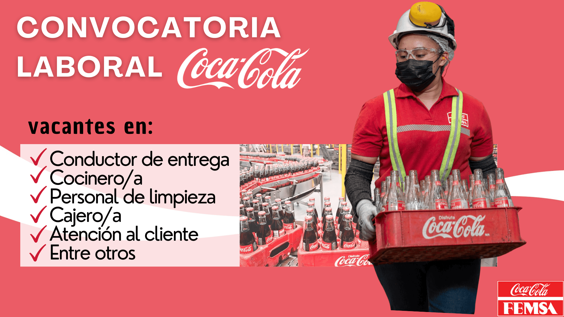 Empleo en Coca-Cola (compañía embotelladora y corporativo)