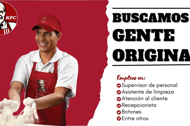 Empleo en KFC: comida rápida y atención al cliente